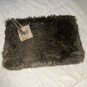 Restoration Hardware RH Gallery Luxe Faux Fur iPad/Tablet Case~COYOTE~NWT~12x9